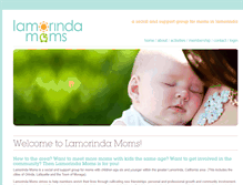 Tablet Screenshot of lamorindamoms.org